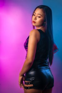 Neon Light Portrait